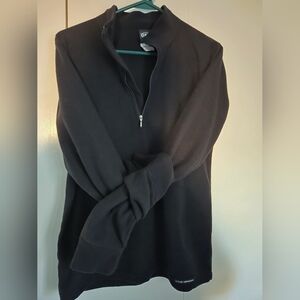 Cozy Black Half-Zip Women's base layer